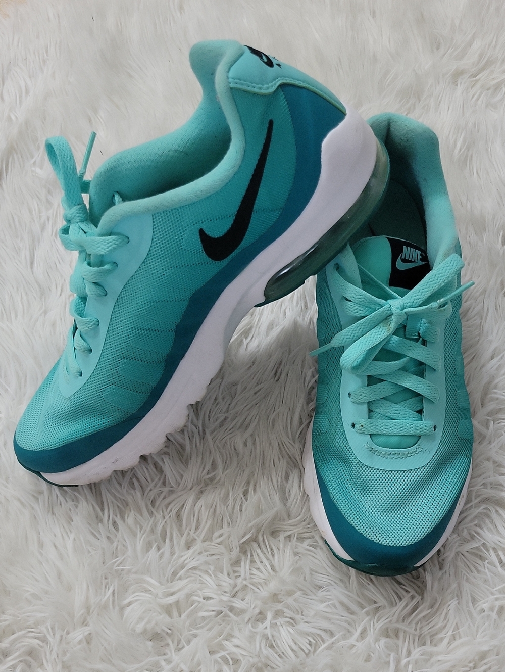 Nike Air Max Invigor Women's Air Max Print Hyper Turquoise, Black size 8.5 - Picture 4 of 6